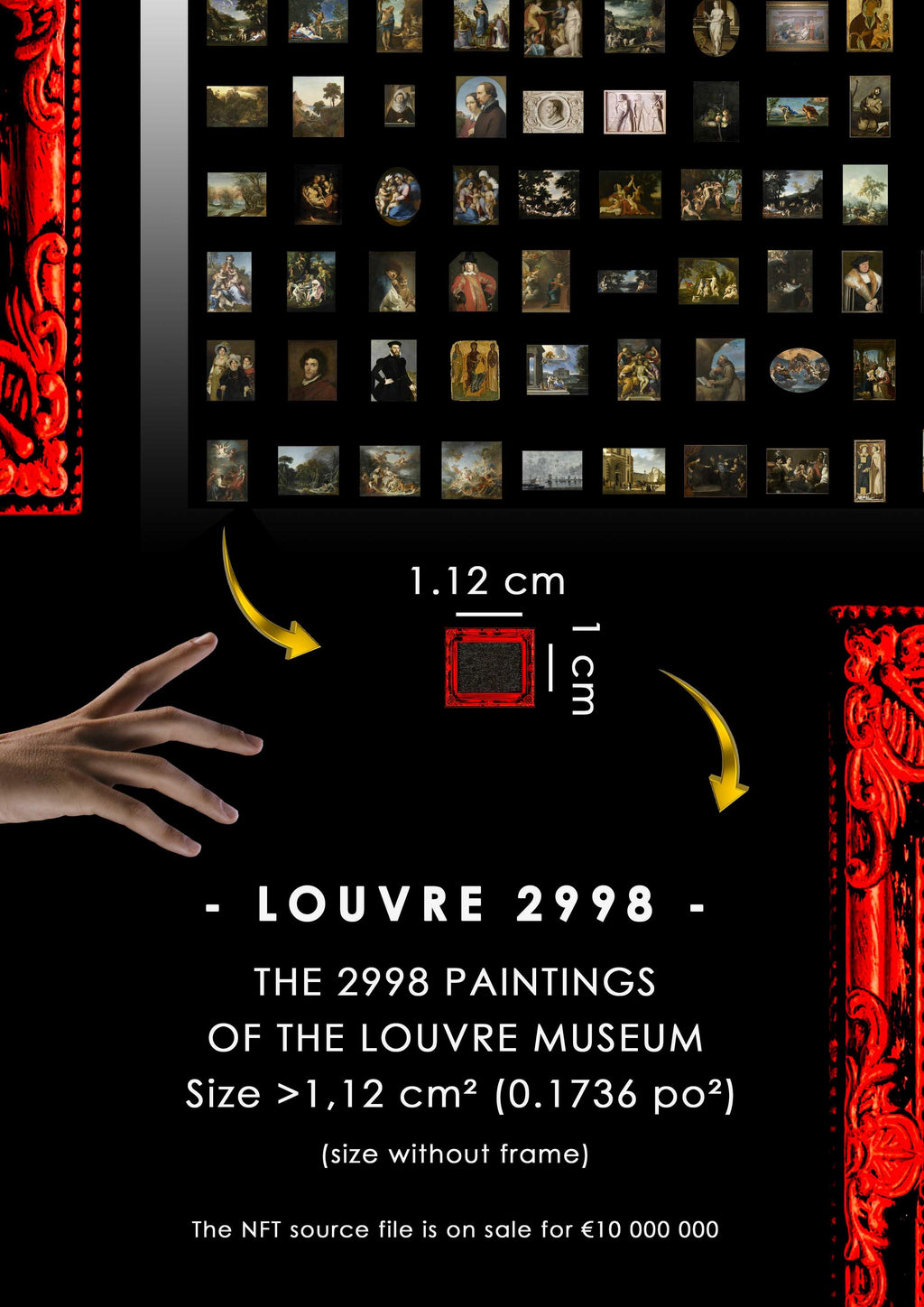 NFT 2998 paintings from the Louvre Paris