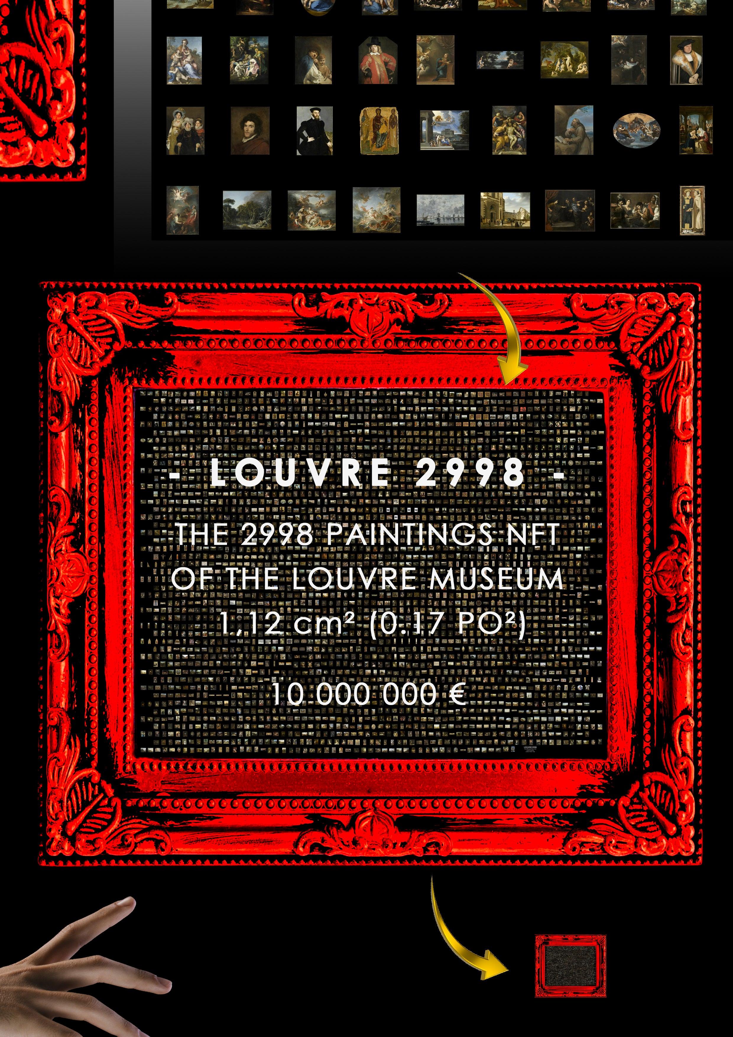 NFT 2998 paintings from the Louvre Paris